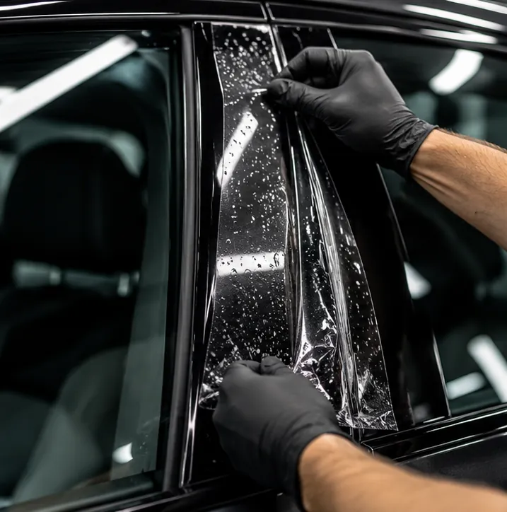 Imagem ilustrativa de PPF em coluna de carro